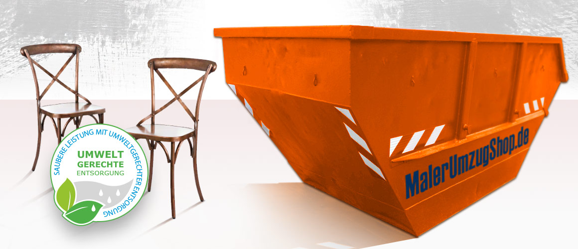 Sperrmüllcontainer bei Auszug aus Mietwohnung bestellen